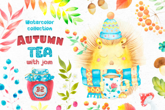 Autumn Tea - Cute Hedgehog Illustrations Review