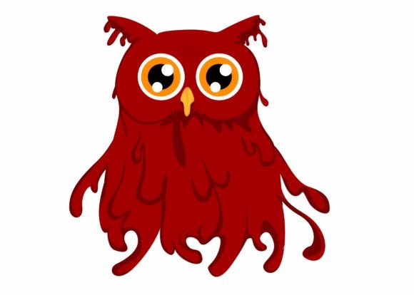 Cute Bloody Owl SVG: Halloween Graphics for Crafts