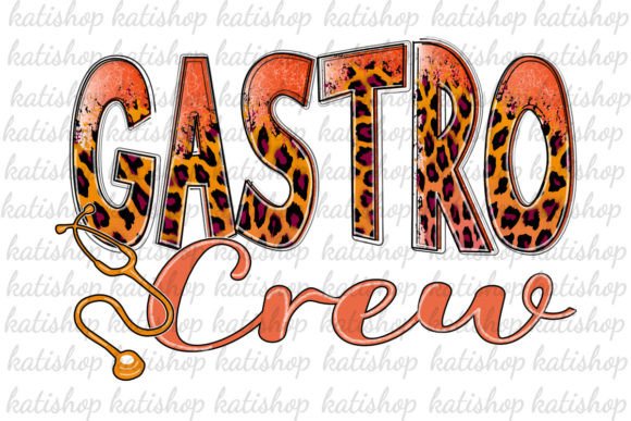 Gastro Crew Nurse Leopard Graphics for Crafts