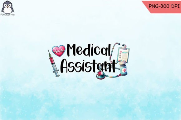 Medical Assistant Sublimation PNG for Crafts and Graphics
