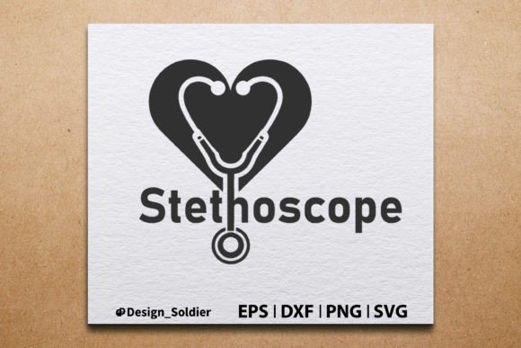 Medical Logo Stethoscope Graphics for Crafts