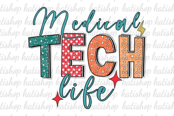 Medical Tech Life Western Sublimation Graphics for Crafts