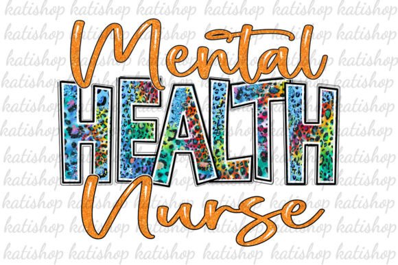 Mental Health Nurse Leopard Graphics for Crafts