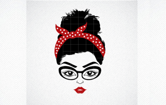 Mom with Bandana SVG: Graphics for Crafts