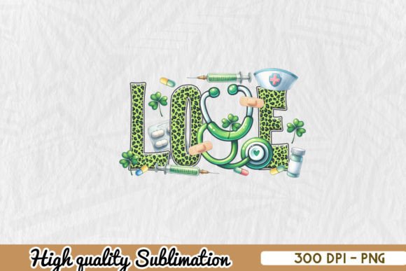 Nurse Clover Sublimation: Graphics for Crafts