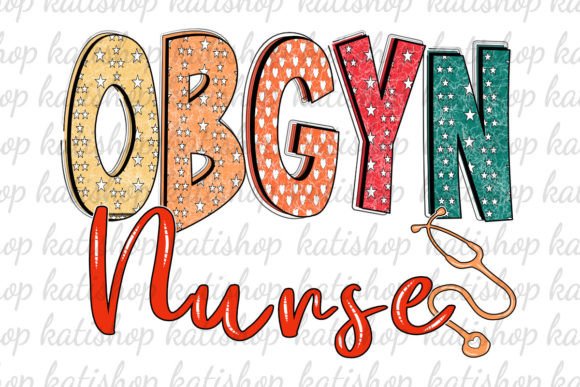 OBGYN Nurse Western Star Graphics for Crafts