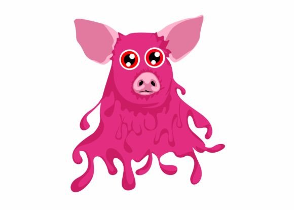 Review: Cute Pink Slime Pig SVG for Halloween Embroidery