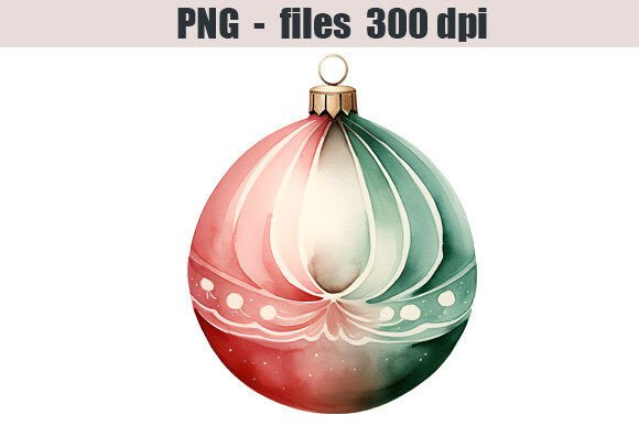 Reviewing Christmas Ball Watercolor Clipart Illustrations