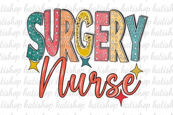 Surgery Nurse Western Graphics for Crafts