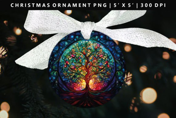 Tree Christmas Ornament Design: Elevating Illustrations