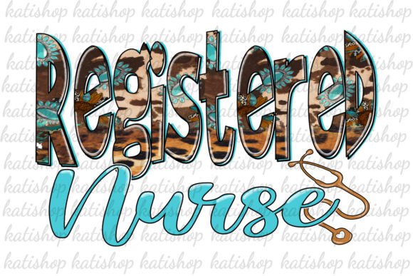 Western RN Nurse Graphics for Crafts